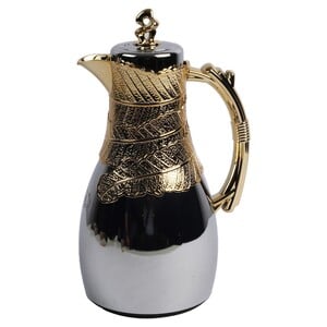 May Flower Vacuum Flask OBC-10 1.0L Silver Gold