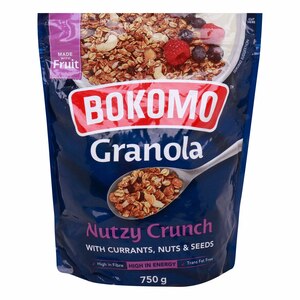 Bokomo Granola Nutzy Crunch with Currants, Nuts & Seeds 750 g