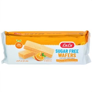 LuLu Sugar Free Orange Wafers 150 g
