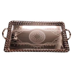 Chefline Stainless Steel Serving Tray, 50x32 cm, Gold, RG642XL