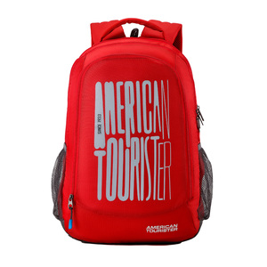 American Tourister Polyester School Backpack, 32.5 L,  Red, FF9X00003