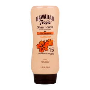Hawaiian Tropic Sheer Touch Sunscreen Lotion SPF 15, 236 ml