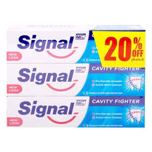 Signal Cavity Fighter Toothpaste 3 x 100 ml
