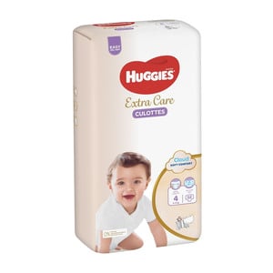 Huggies Extra Care Culottes Diaper Pants Size 4, 9-14kg Value Pack 52 pcs
