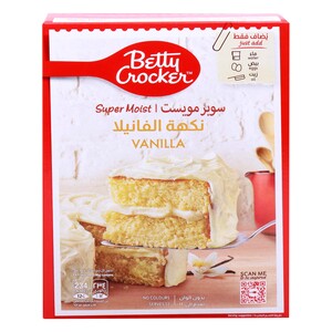 Buy Betty Crocker Super Moist Supreme Vanilla Cake Mix 510 g Online at Best Price | Cake & Dessert Mixes | Lulu Kuwait in Kuwait