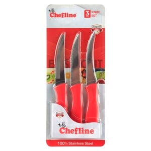 Chefline Kitchen Knife, 3 pcs, IND