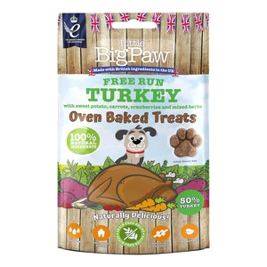 Little BigPaw Free Run Turkey Oven Baked Treats for Dogs, 130 g