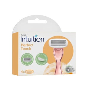 اشتري قم بشراء Schick Intuition Perfect Touch 4 Cartridge Online at Best Price من الموقع - من لولو هايبر ماركت System Blades في الامارات