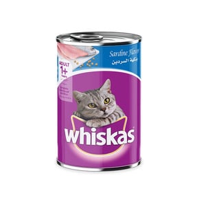 Whiskas Sardine Can Wet Cat Food for 1+ Years Adult Cats 400 g