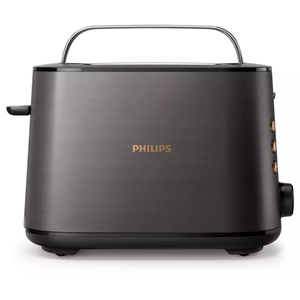 Philips 2 Slice Bread Toaster, 950W, Black/Copper, HD2650/31