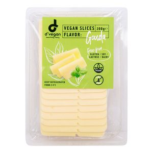 D'Vegan Gouda Slice Cheese, 200 g