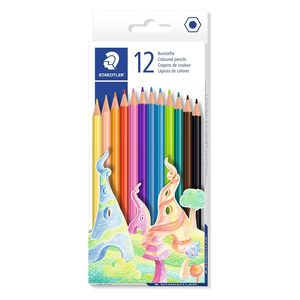 Staedtler Hexagonal Coloured Pencil, 12 pcs, Assorted, ST-175-C12