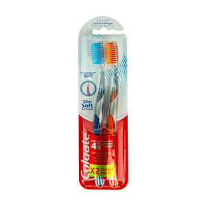 Colgate Toothbrush Advance Slim Soft Assorted Color 1+1
