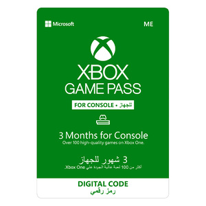Microsoft Xbox Game Pass For Console, 3 Months