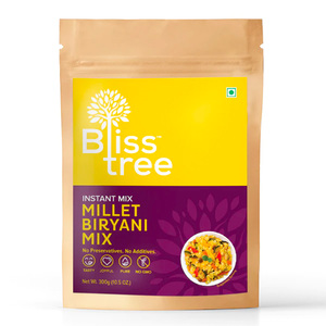 Buy Bliss Tree Millet Biryani Mix Instant Mix 300 g Online at Best Price | EthnicBreakfastPowdr | Lulu Kuwait in Kuwait