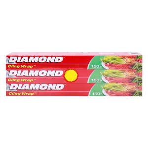 Diamond Cling Wrap, 150ft, 3 pcs