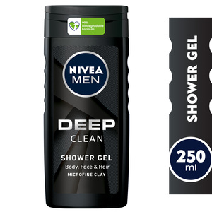 Nivea Men 3in1 Deep Clean Shower Gel 250 ml