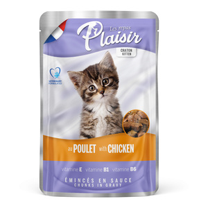 Plaisir Cat Food with Chicken in Gravy 100 g