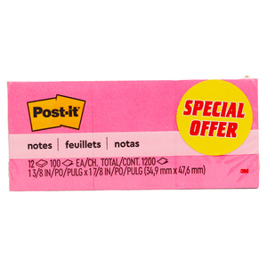 3M Post-It Notes Neon Colors 653-AN