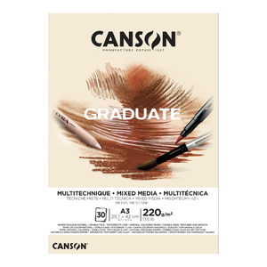 Canson Graduate Mixed Media Pad A3 30 Sheets 220gm