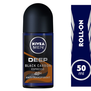 Buy Nivea Men Antiperspirant Roll-on Deep Black Carbon 50 ml Online at Best Price | Roll - Ons | Lulu Egypt in Kuwait