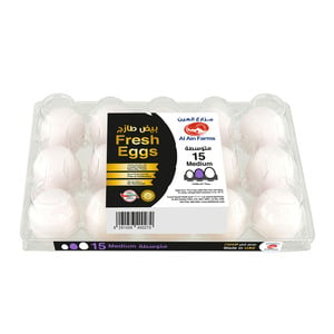 Al Ain White Eggs Medium 15 pcs
