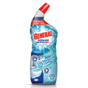 General Toilet Cleaner Power Active Gel With Ocean Scent 750 ml