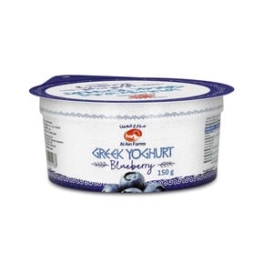 اشتري قم بشراء العين زبادي يوناني بالتوت الأزرق 150 جم Online at Best Price من الموقع - من لولو هايبر ماركت Flavoured Yoghurt في الامارات