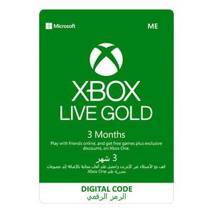 Microsoft Xbox Live Digital Gold Card, 3 Months
