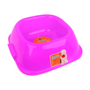 Bearing Pet Bowl, Square, Size Large, Assorted, 1 pc