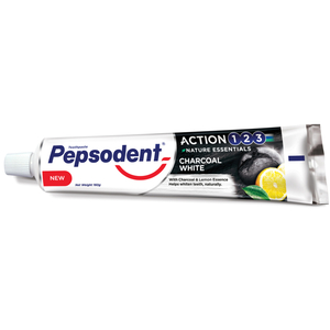 Pepsodent Action, 123 Charcoal White Toothpaste, 160 g