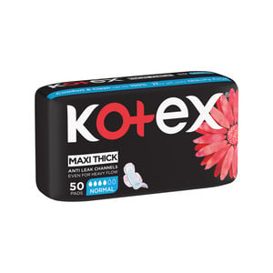 Kotex Maxi Thick Normal Pads With Wings 50pcs