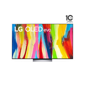 ال جي تلفزيون اوليد ايفو 65 بوصة سلسلة سي 2 ، تصميم شاشة سينما 4K ، HDR ، بنظام webOS 22 مع تقنية ThinQ AI Pixel Dimming (OLED65C26LA)