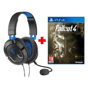 Turtle Beach Ear Force Recon 50P playstation 4 Stereo Gaming Headset Black + PS4 Fallout 4