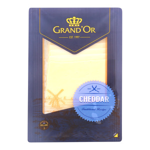 Buy GrandOr White Cheddar 50% Premium Cheese, 160 g Online at Best Price | Sliced Cheese | Lulu UAE in UAE