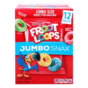Kellogg's Froot Loops Jumbo Snax 12 pcs 153 g