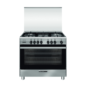 Glemgas Cooking Range with 5 Burners, Stainless Steel, 90 x 60 cm, SE9612GIFS