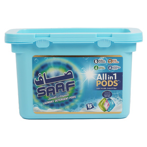 Saaf Laundry Detergent Pods Value Pack 15 pcs 375 g