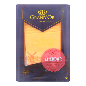 Buy GrandOr Red Cheddar 50% Premium Cheese, 160 g Online at Best Price | Sliced Cheese | Lulu UAE in UAE