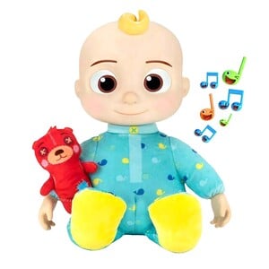 Cocomelon Official Plush Bedtime JJ Doll 10 inches with Sound CMW0016