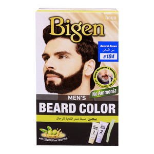Buy Bigen Mens Beard Color Kit, Natural Brown, B104 Online at Best Price | M/Beard&Mostch Clrnt | Lulu UAE in UAE