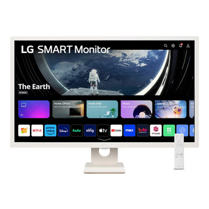 LG 31.5 inches Full HD IPS Smart Monitor with WebOS, White, 32SR50F-W AMA