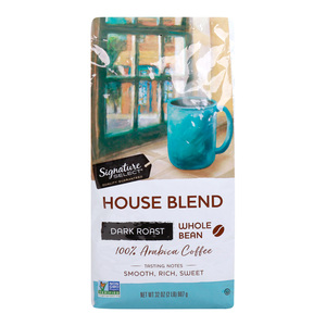 Signature Select House Blend Dark Roast Whole Bean Coffee 907 g
