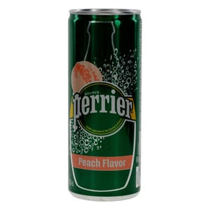 Perrier Peach Flavoured Sparkling Natural Mineral Water 250 ml