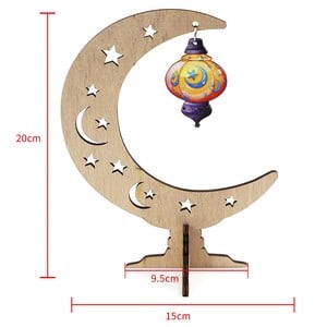 Party Fusion Wooden Eid Decoration, Assorted, RM00283
