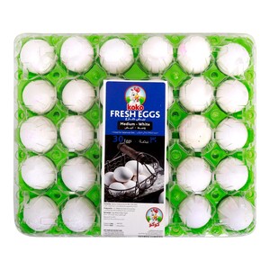 Koko White Egg, Medium, India, 30 pcs