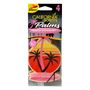 California Scents Shasta Strawberry Hang Palms 4 pcs