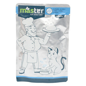 Pet Interest Master Cat Food Fish Meat in Sauce 80 g