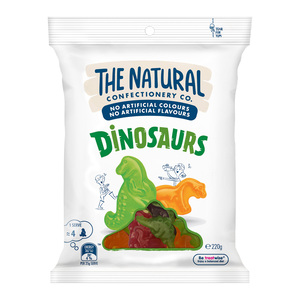 The Natural Confectionery Jelly Dinosaurs 220 g