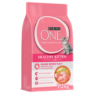 Purina One Healthy Kitten Catfood With Chicken For 1-12 Months 1.2 kg
